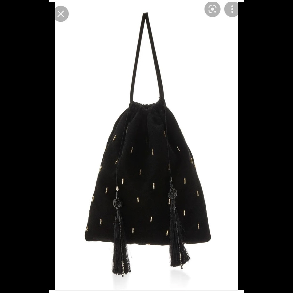 Attico velvet embellished bag